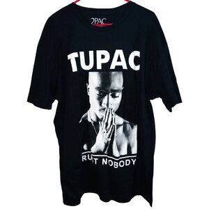 2Pac Trust Nobody Black Graphic Tee Unisex 2XL 100% Cotton
